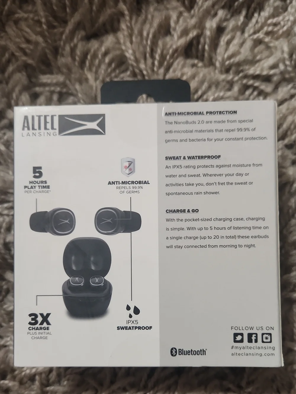 NWT Altec Nanobuds 2.0 Color: Black
